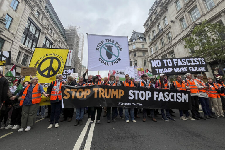 Protestos em Londres marcam visita de Trump