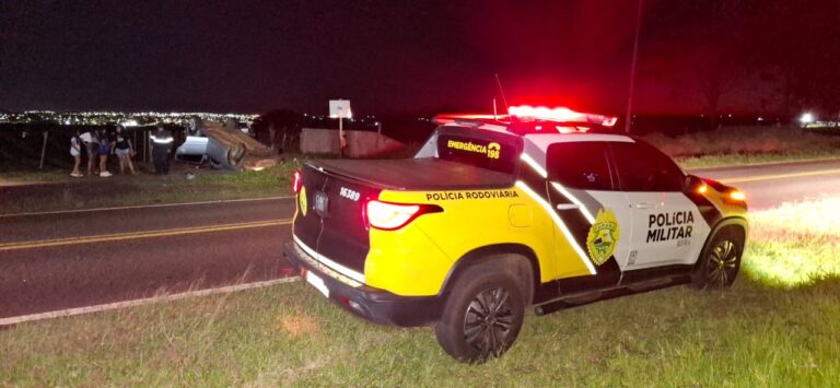 Acidente grave deixa feridos na PR-580 entre Umuarama e Serra dos Dourados