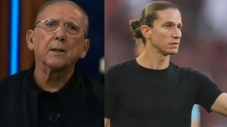 Pedido de Galvão Bueno a Filipe Luís antes do Fla x Galo