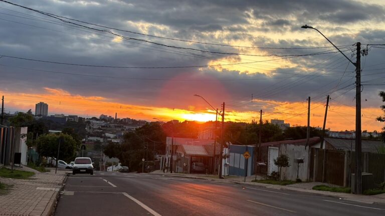 Clima agradável com nuvens em Cascavel nesta segunda-feira