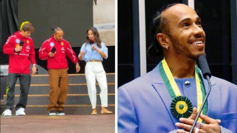 Hamilton expressa amor pelo Brasil em evento de F1