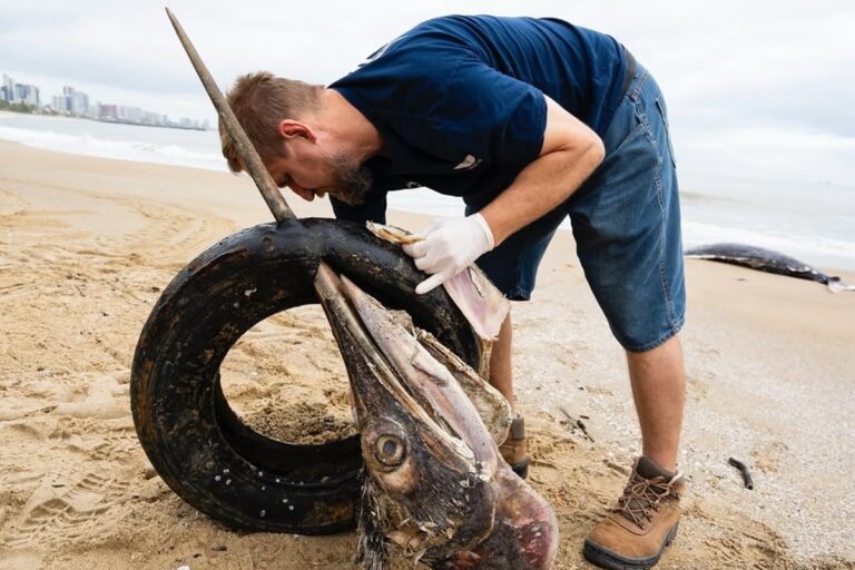 Morte de peixe gigante em SC gera alerta sobre poluição