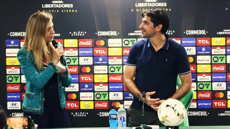 Leila Pereira agradece Abel Ferreira após vitória épica