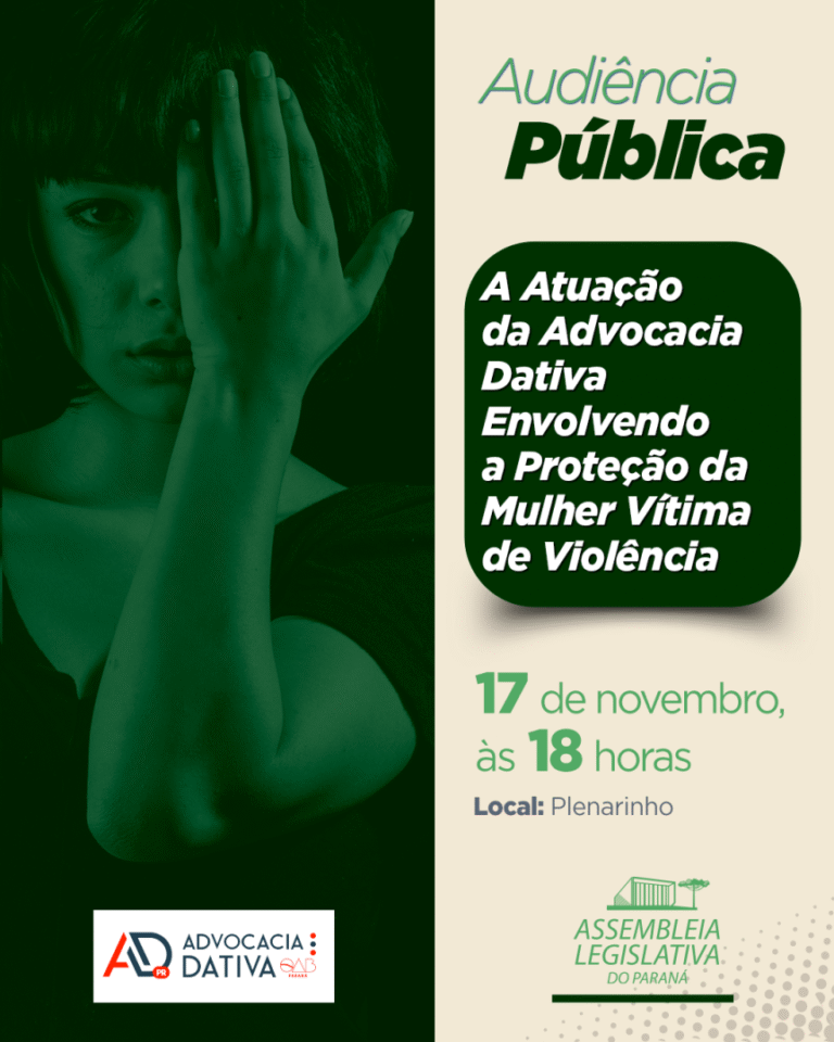 Audiência pública aborda defesa jurídica para mulheres vítimas de violência no Paraná