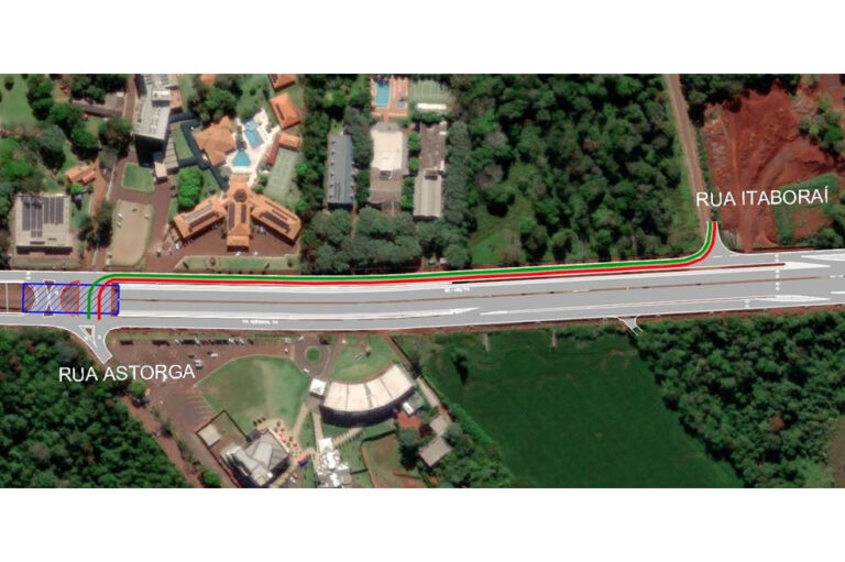 Novo desvio na duplicação da rodovia das Cataratas