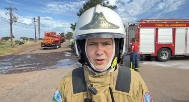 Incêndio em veículo na PRC-467 mobiliza equipes de emergência em Cascavel