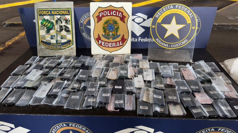 Apreensão de R$ 300 mil em anabolizantes e celulares na fronteira