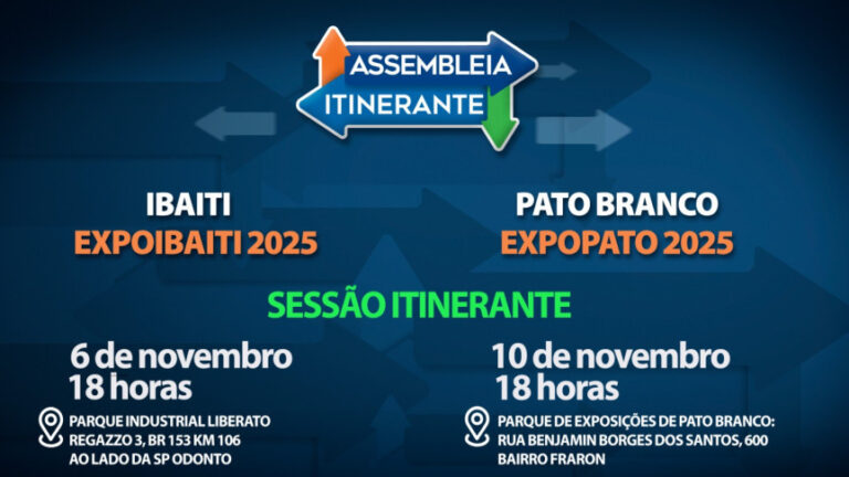 Assembleia Itinerante promove diálogo em Ibaiti e Pato Branco