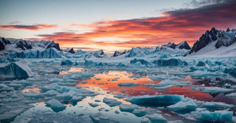 Colapso acelerado da geleira Hektoria na Antártida