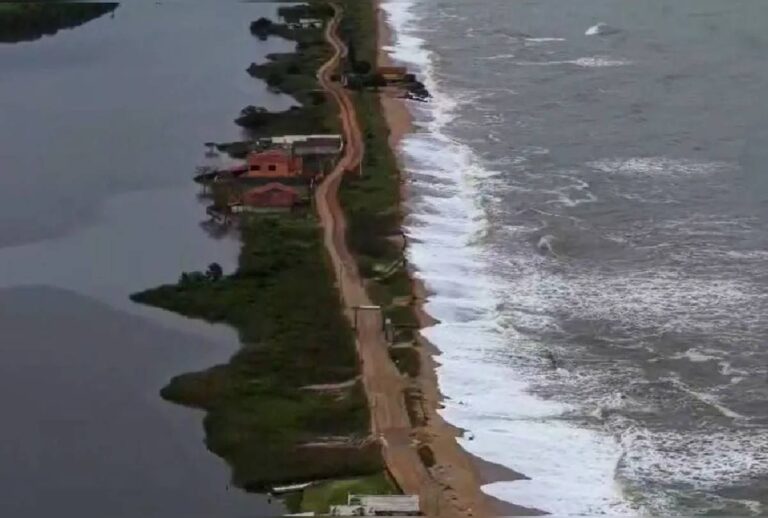Praia do Sul do Brasil enfrenta risco de desaparecimento devido à erosão
