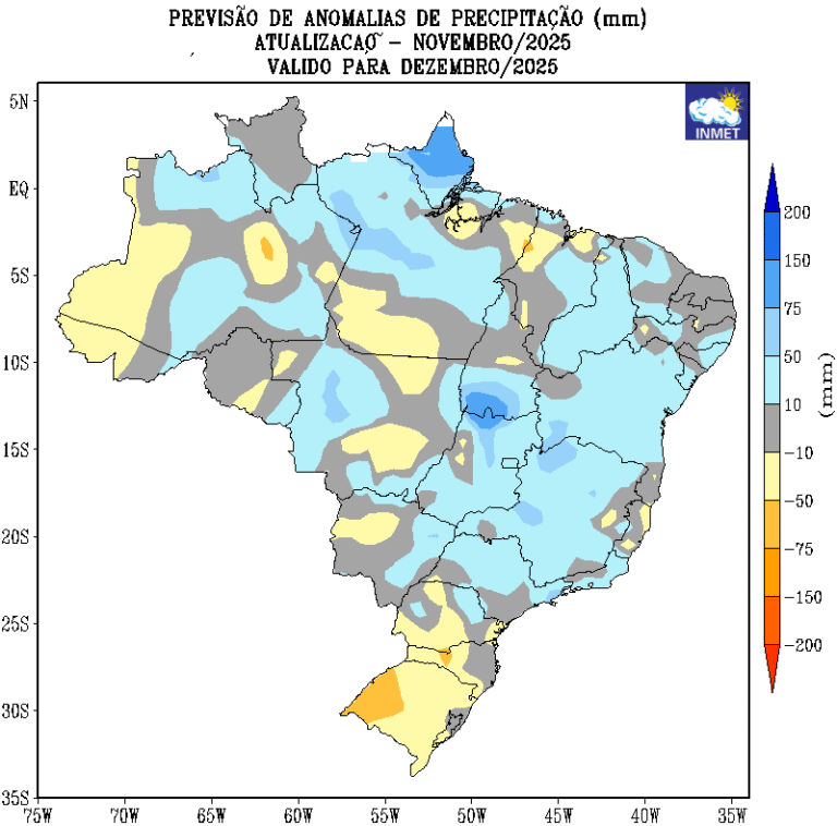 Previsão climática para dezembro no Brasil: o que esperar