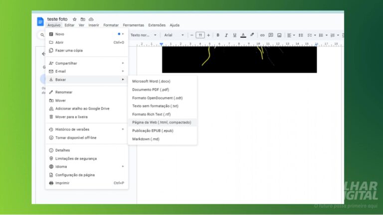 Métodos eficazes para baixar imagens do Google Docs