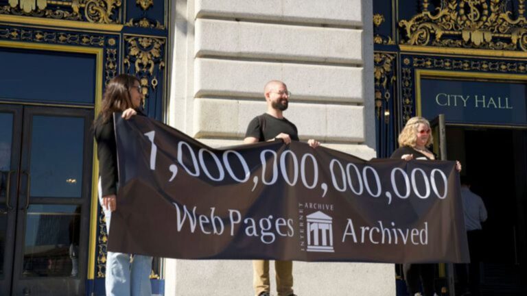 Internet Archive atinge 1 trilhão de páginas arquivadas