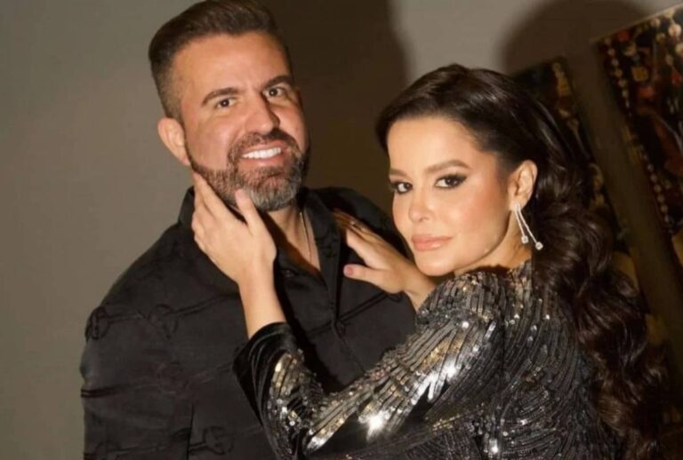 Maraisa e Fernando Mocó se reencontram e trocam carinhos em evento