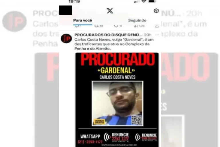 Membros do CV debocham de cartaz de procurado em grupo do WhatsApp
