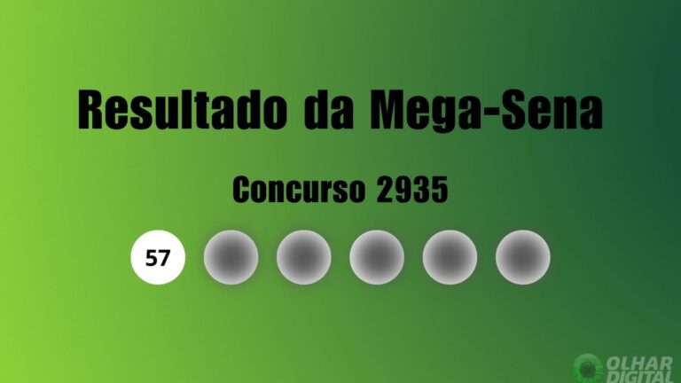 Concurso 2935 da Mega-Sena: resultado do sorteio