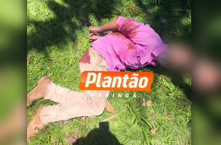 Homem é baleado após agredir mãe e irmã em Maringá