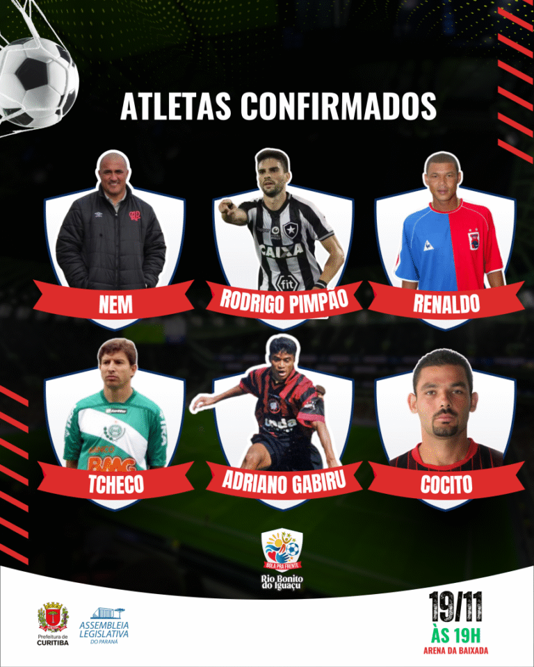 Craques do futebol paranaense se reúnem para evento solidário em Curitiba