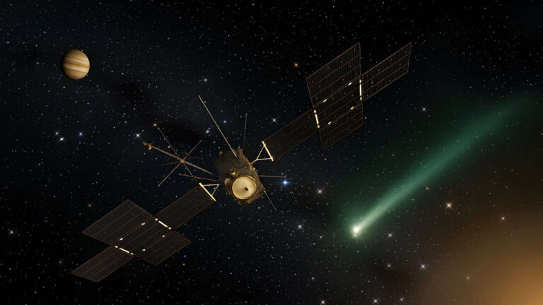 Sonda JUICE observa cometa 3I/ATLAS neste mês