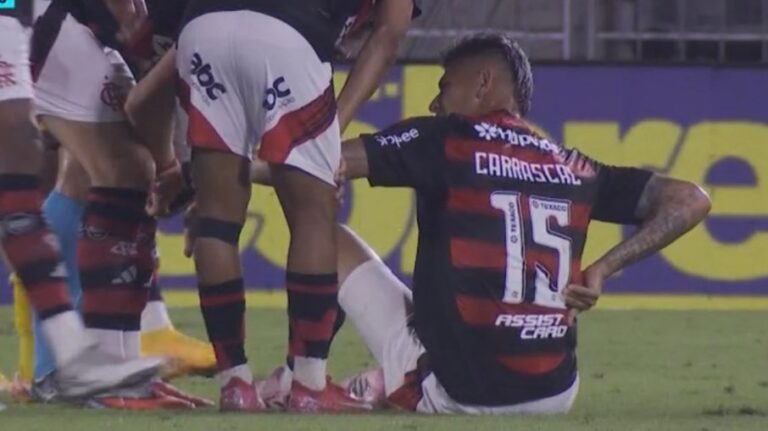 Carrascal se machuca e deixa Flamengo em partida contra o Sport