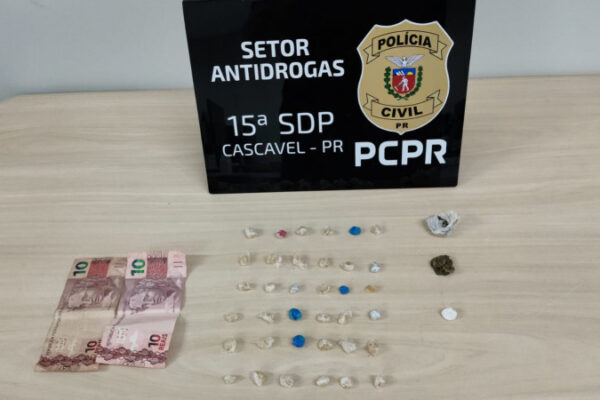 PCPR prende homem em flagrante por tráfico de drogas em Cascavel