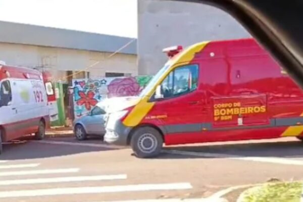 Acidente de trabalho no centro de Medianeira deixa um morto e um ferido grave