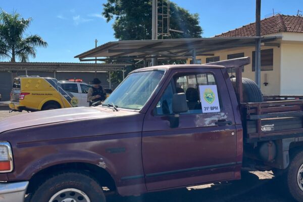 Polícia Militar recupera caminhonete furtada em estrada rural de Assis Chateaubriand