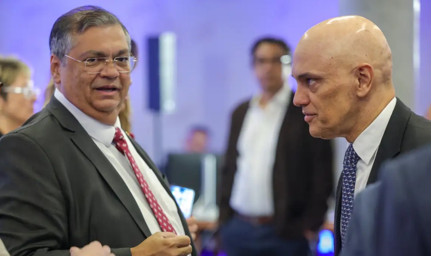 Flávio Dino e Alexandre de Moraes (Foto: Fabio Rodrigues Pozzebom | Agência Brasil)