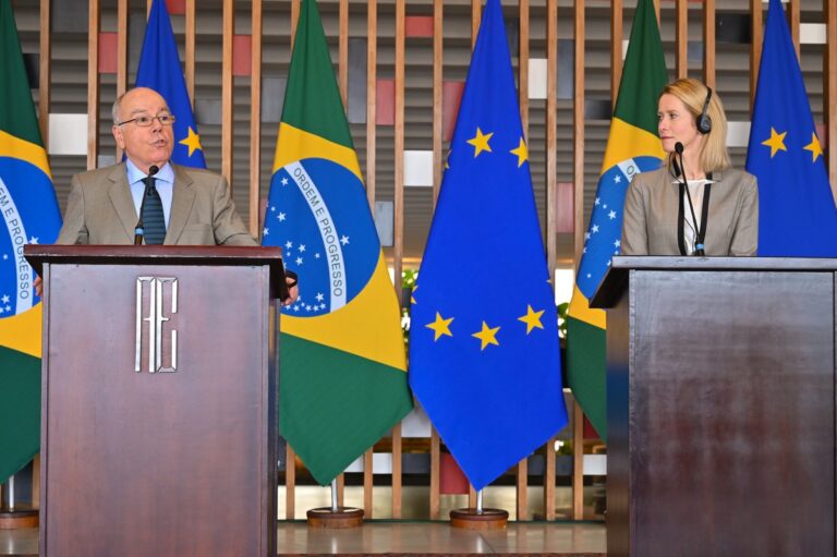 Kaja Kallas visita Brasil e discute acordo com Mercosul
