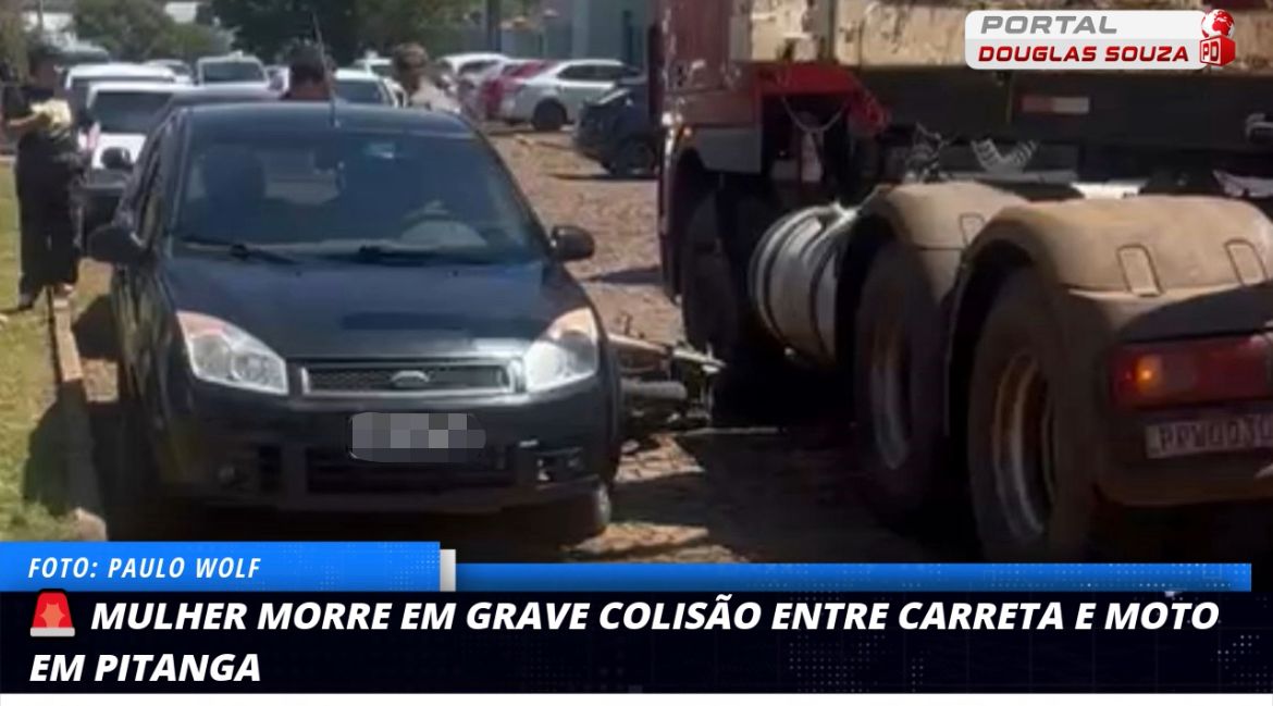 Tragédia em Pitanga: Colisão entre carreta e moto resulta em morte na Vila Planalto