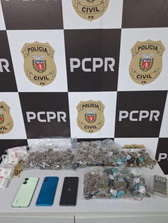 PCPR prende seis pessoas e apreende mais de 1,6 quilos de drogas em Almirante Tamandaré