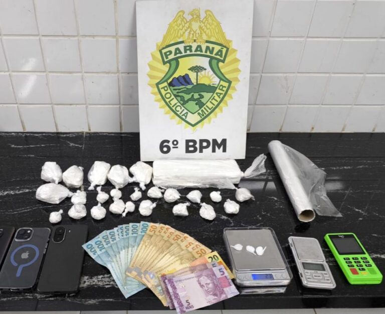 Casal é detido por tráfico de drogas em Cascavel