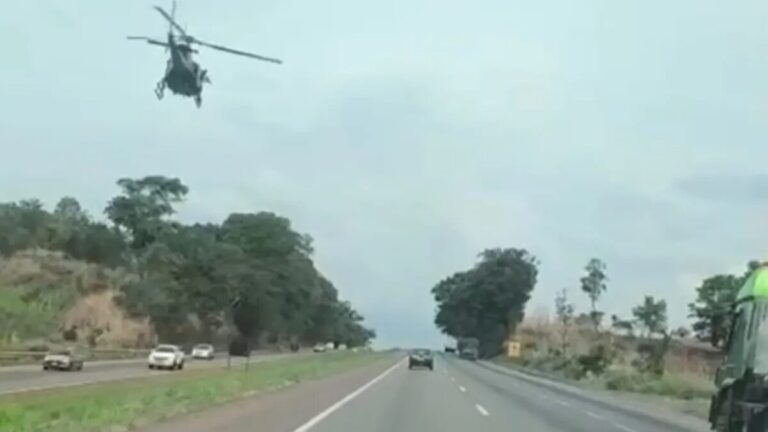 Morte de suspeito em perseguição com helicóptero na BR-153