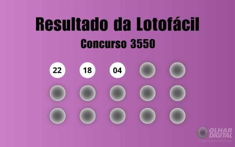 Resultados da Lotofácil 3550: confira os números sorteados neste sábado