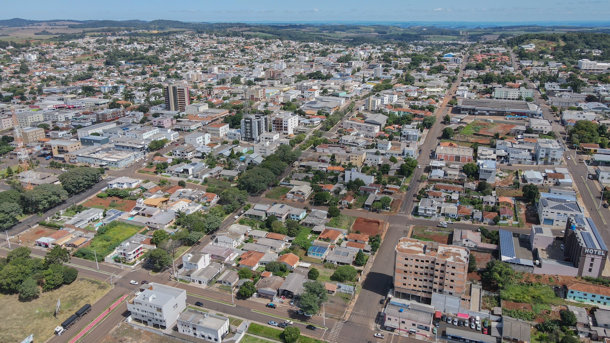 Cidade de Laranjeiras do Sul em 2025 (Foto: Secom/PMLDS)