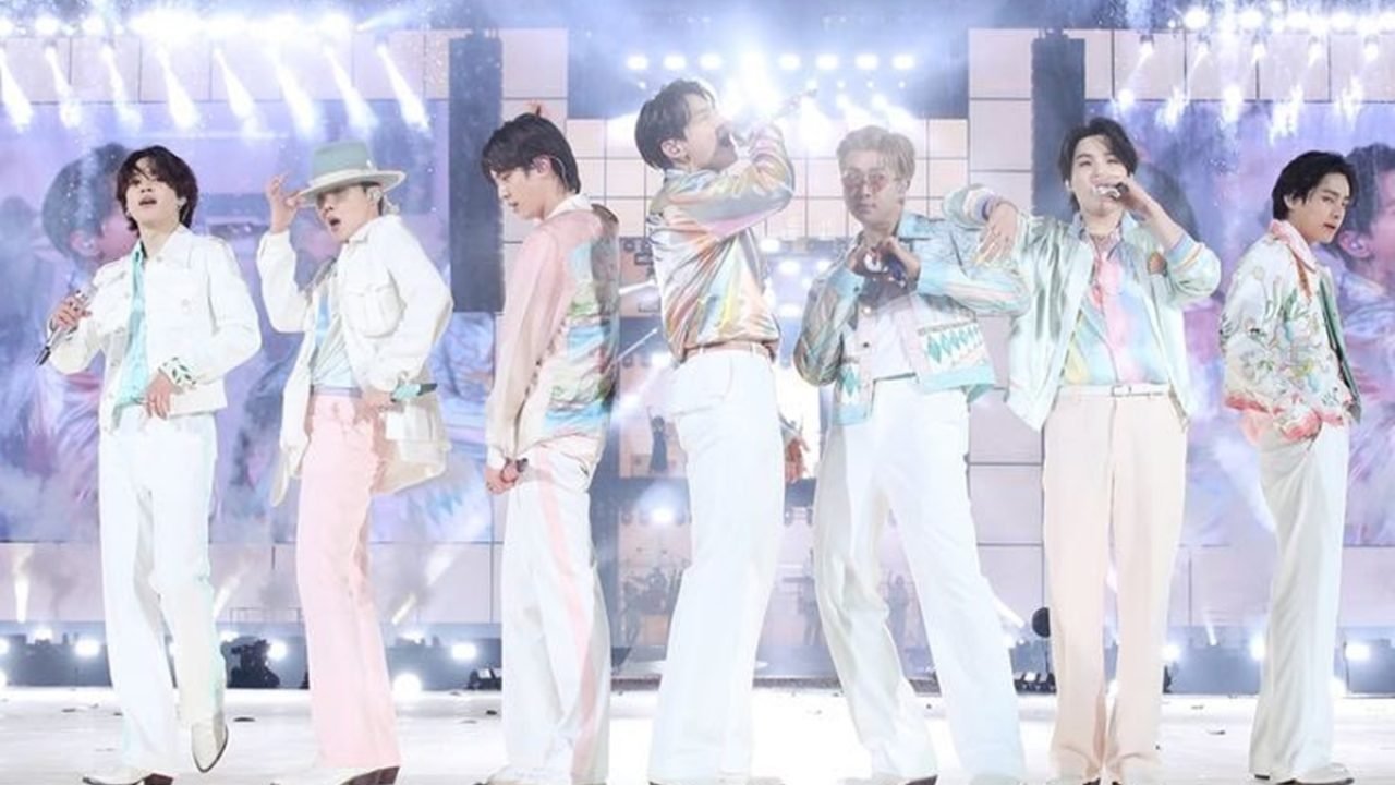 Integrantes do grupo de K-Pop BTS — Foto: 1 de 1 Integrantes do grupo de K-Pop B
