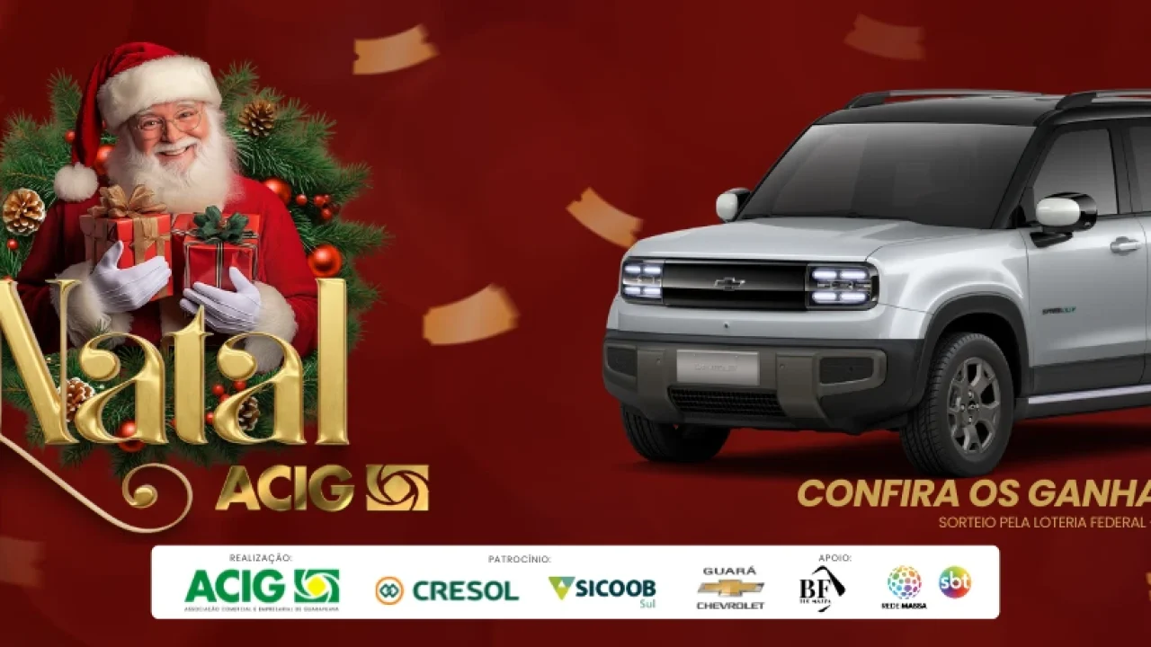 Confira os ganhadores da Campanha de Natal ACIG 2025