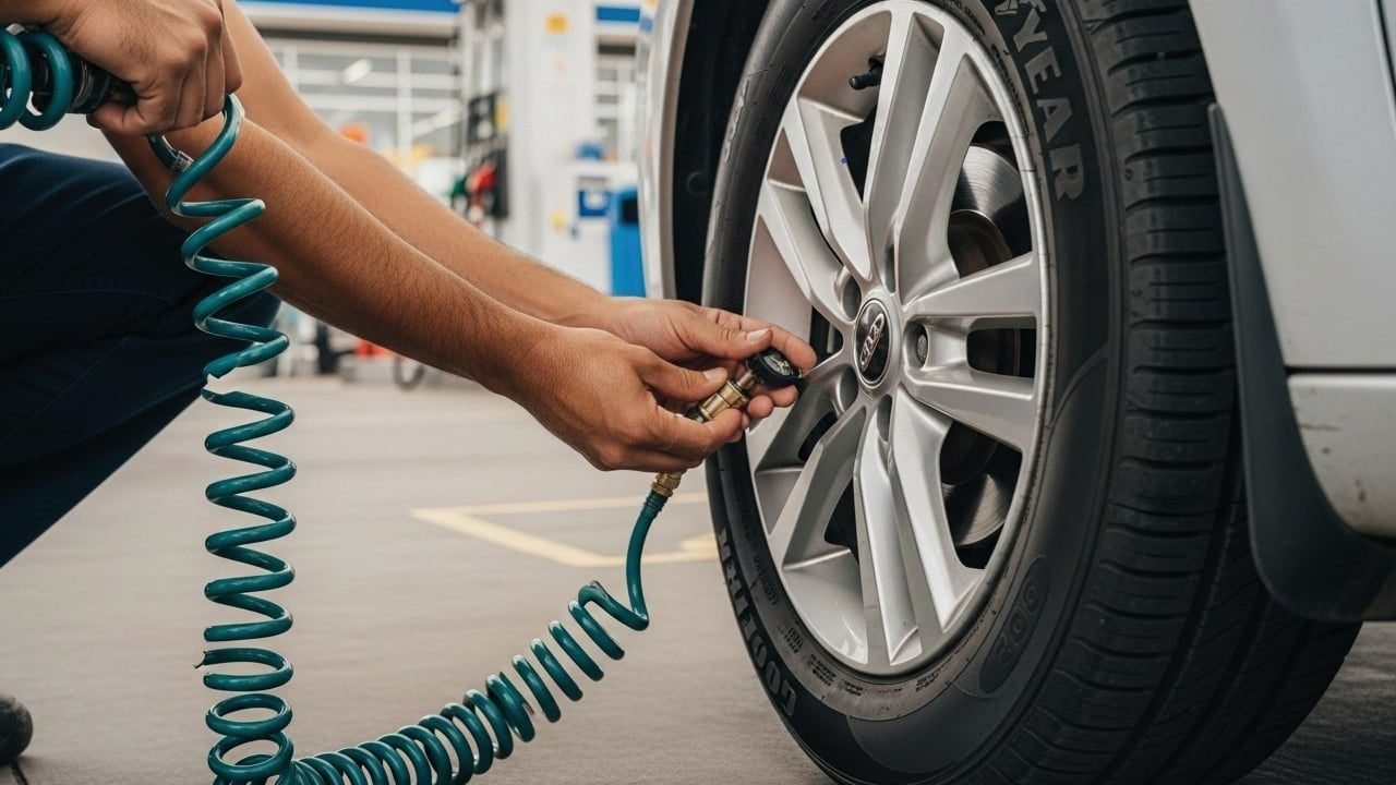 Verifique os pneus antes de pegar a estrada