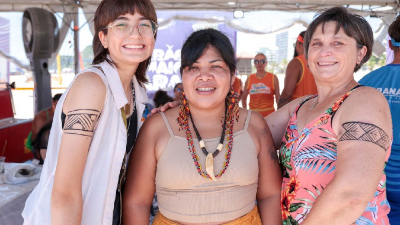 Verão Maior Paraná: oficina de pinturas corporais valoriza cultura indígena no Litoral
