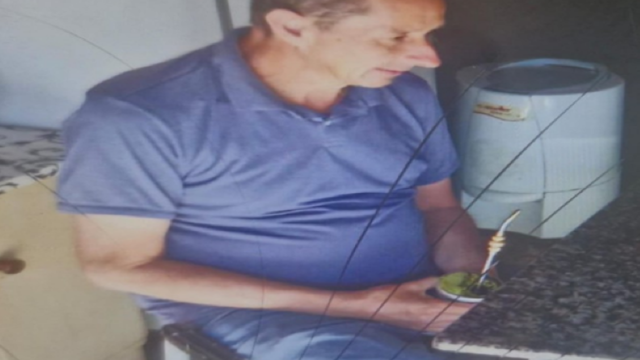 Homem de 63 anos com esquizofrenia desaparece em Guarapuava e família vive momentos de angústia