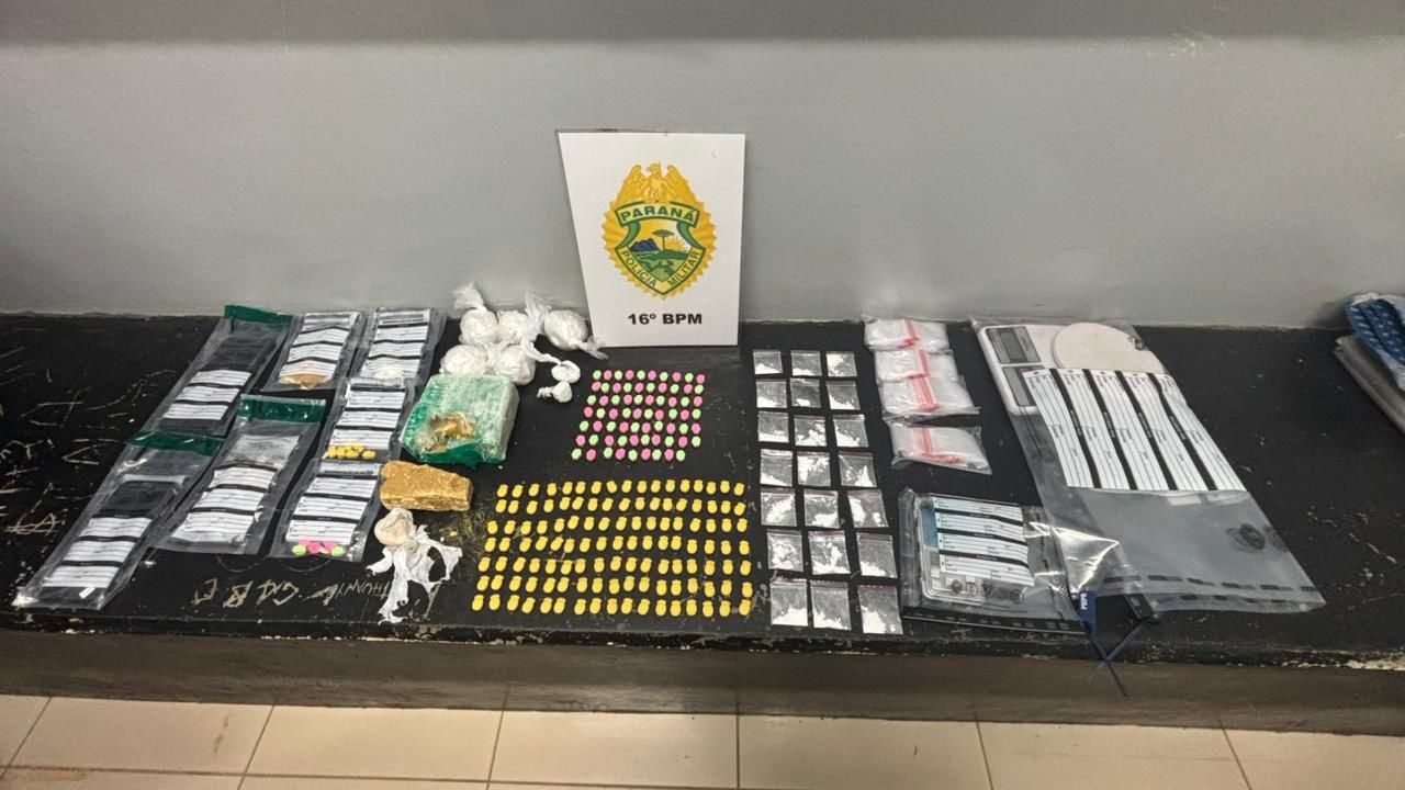 Denúncia anônima leva a apreensão de drogas e prisão em Guarapuava