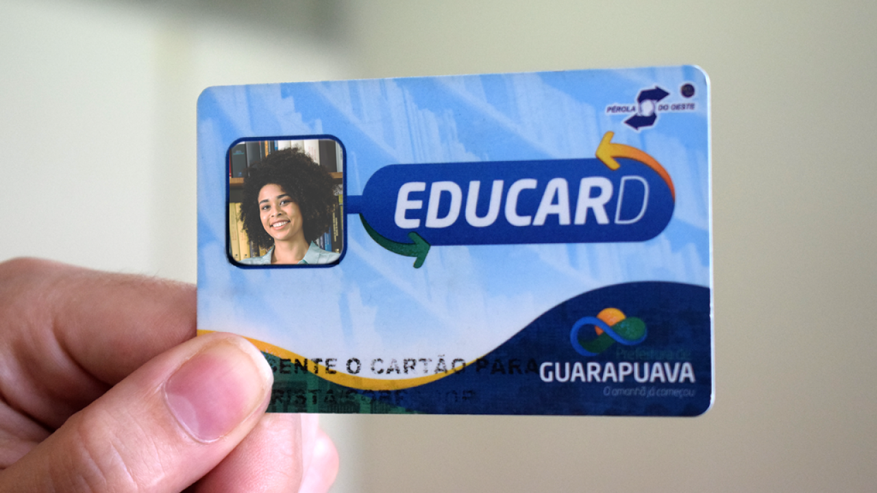 Solicitação dos cartões Educard e Vem Escolar para 2026 começa em janeiro em Guarapuava