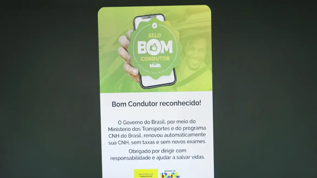 Renovação automática de CNH beneficia 300 mil na primeira semana