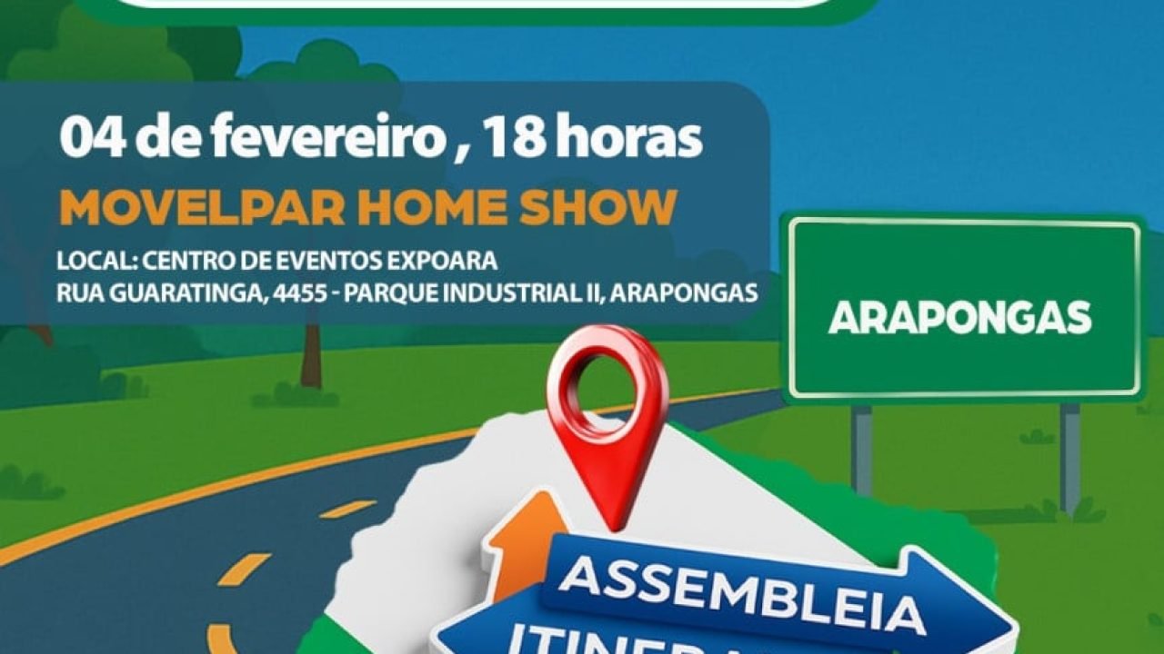 Assembleia Itinerante 2026 começa por Arapongas