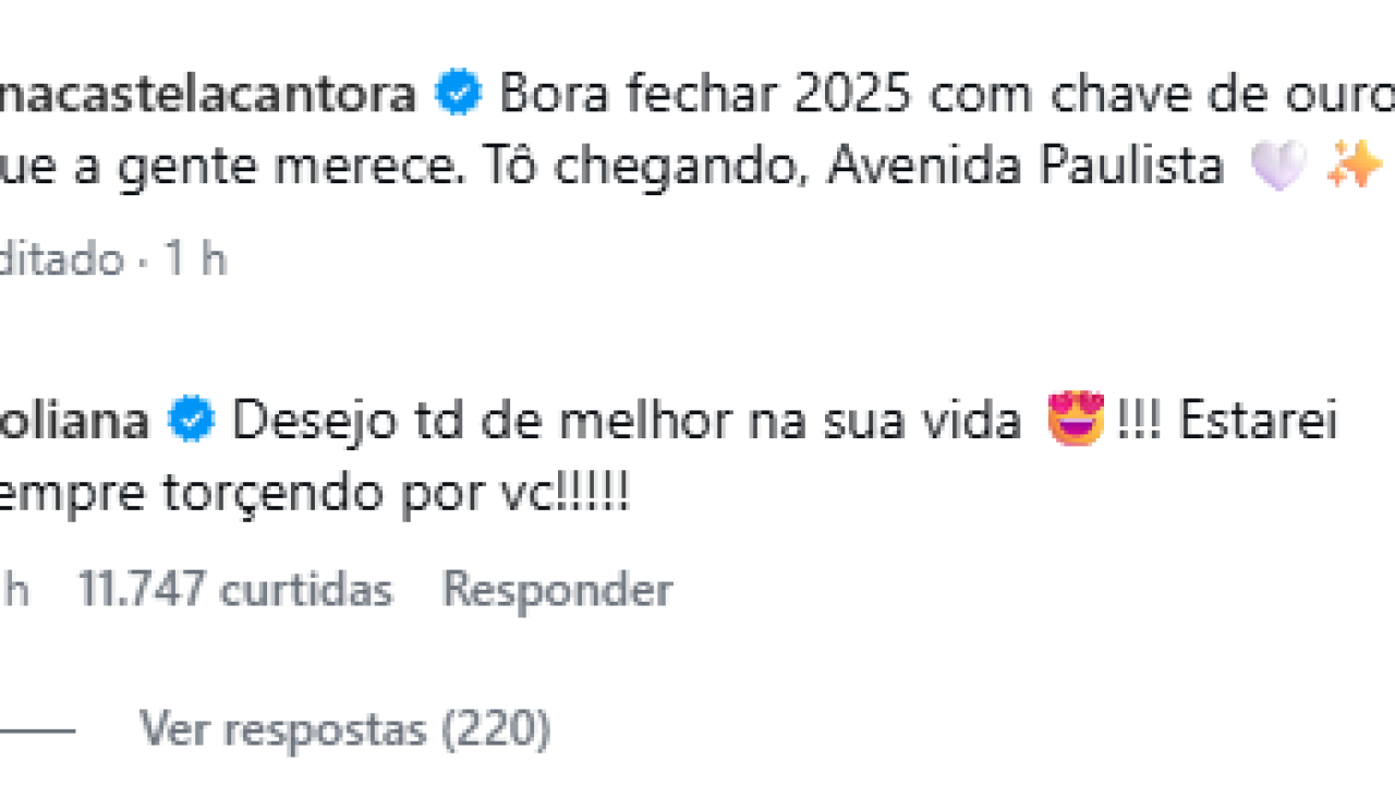 Mãe de Zé Felipe comenta na foto de Ana Castela e causa alvoroço nas redes