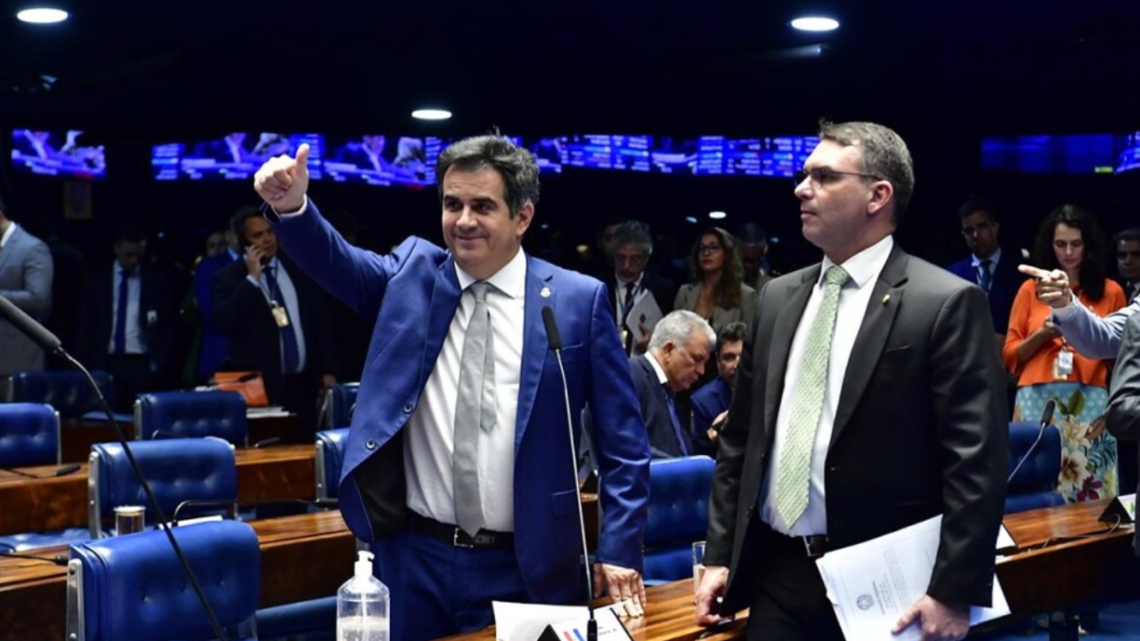 Ciro-Nogueira-e-Flavio-Bolsonaro-escandalo-Banco-Master