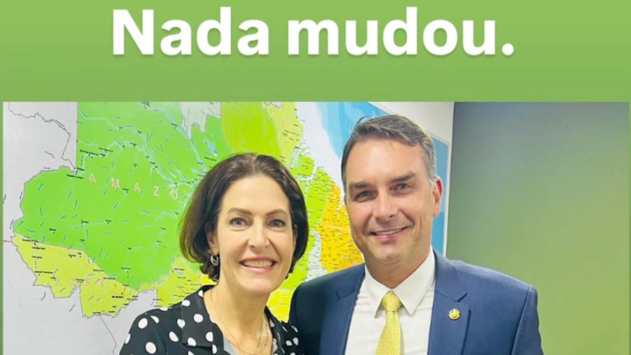Cristina-Graeml-e-Flavio-Bolsonaro