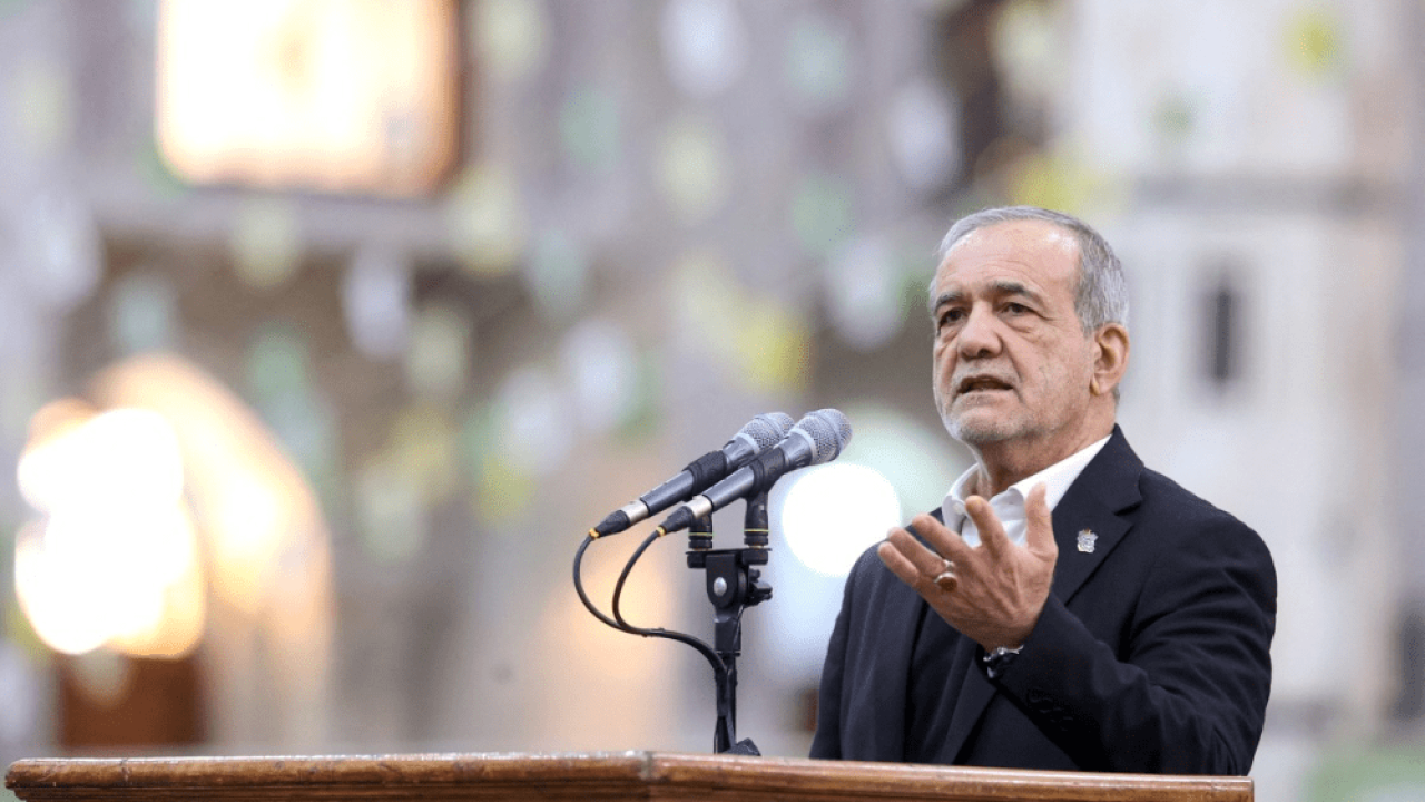 Presidente do Irã, Masoud Pezeshkian — Foto: Presidente do Irã, Masoud Pezeshkia