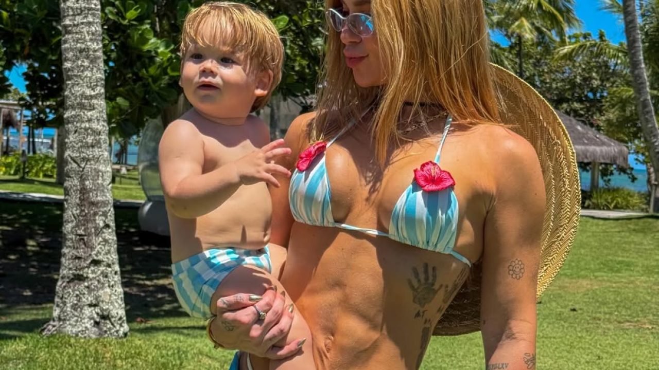 ‘Modo padrasto on’: Vini Jr. encanta web em momento fofo com filho de Virginia e Zé Felipe