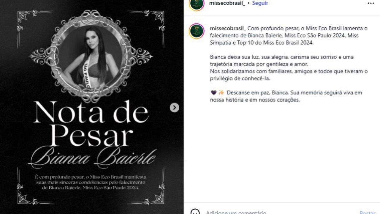 Miss é encontrada morta dentro de casa